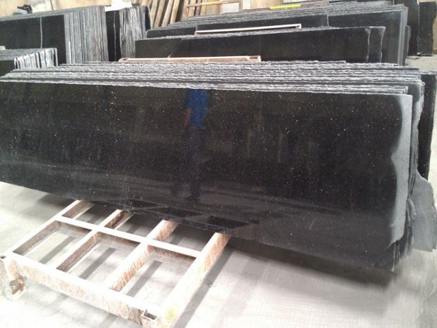 Big Size Black Galaxy Granite Slabs for Sale (2)