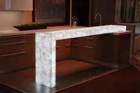 Backlit Quartzite Vanity