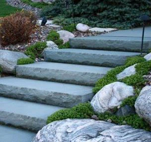 Natural Granite Pavers Granite Cobblestone Patio