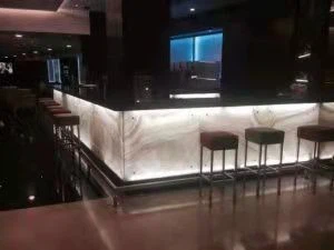 New Design Marble With Led Lumi Stone Counter Tops
