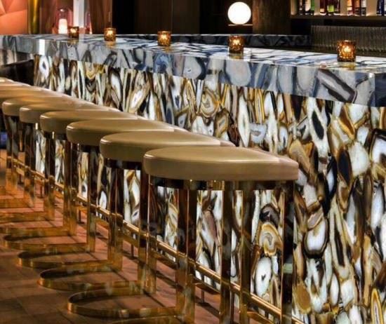 New Design Marble With Led Lumi Stone Counter Tops