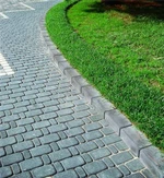 ग्रेनाइट पेवर आकार ग्रेनाइट ग्रेनाइट कोबलस्टोन आँगन